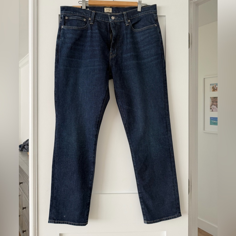 J. Crew Dark Blue Straight Jeans